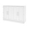 Bestar Pur 67W 66W Queen Cabinet Bed with Mattress, White 126194-000017 - alternate 1